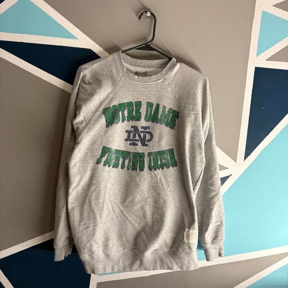 Notre Dame Original-retro-brand Men's Grey Sweatshirt